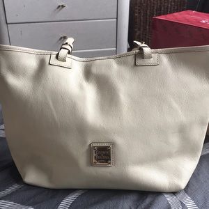 Dooney and Bourke pale yellow tote.
